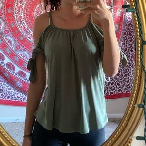 cute olive green blouse from Francesscas